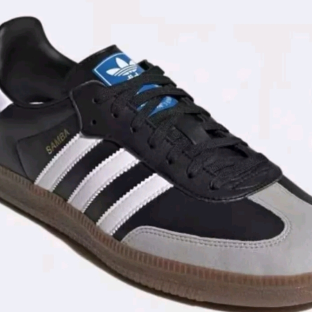 Adidas Samba Black and Gray Sneakers